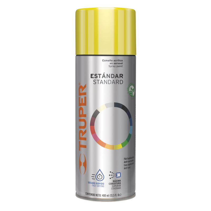 PINTURA EN AEROSOL AMARILLO CANARIO MARCA TRUPER